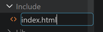 命名 index.html