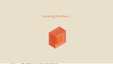 Postman安装加载界面